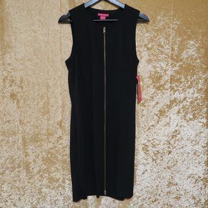 Sunny Leigh Black Zip Front Dress - Size 10